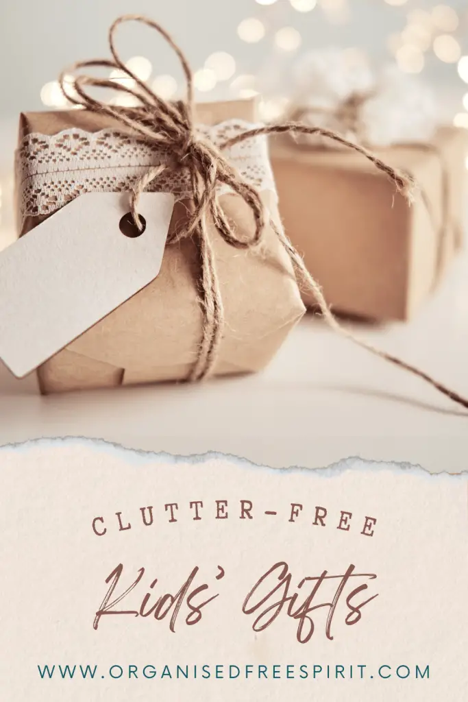 Clutter-Free Gift Ideas PIN