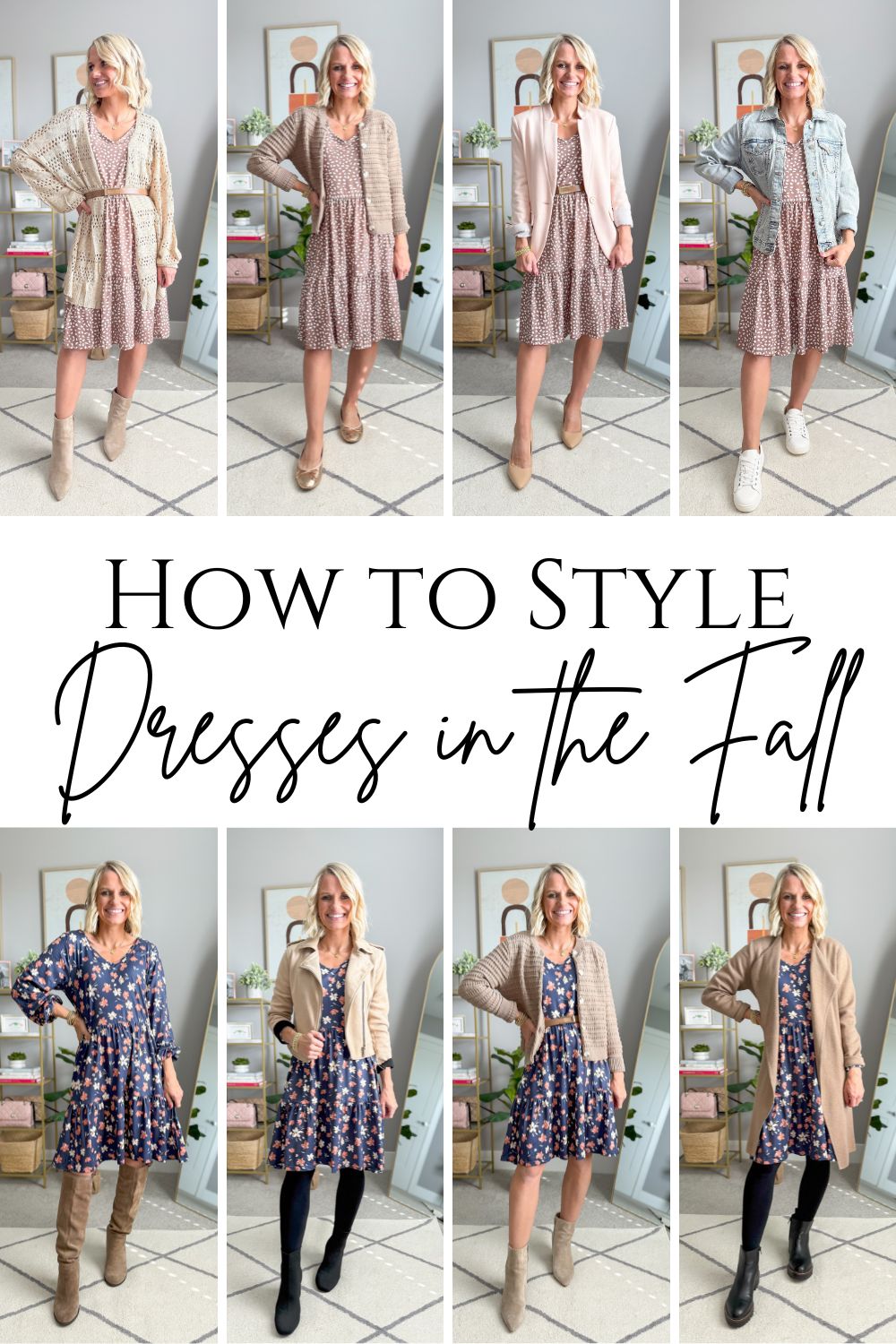 Multiple ways to style a dress - Pinterest