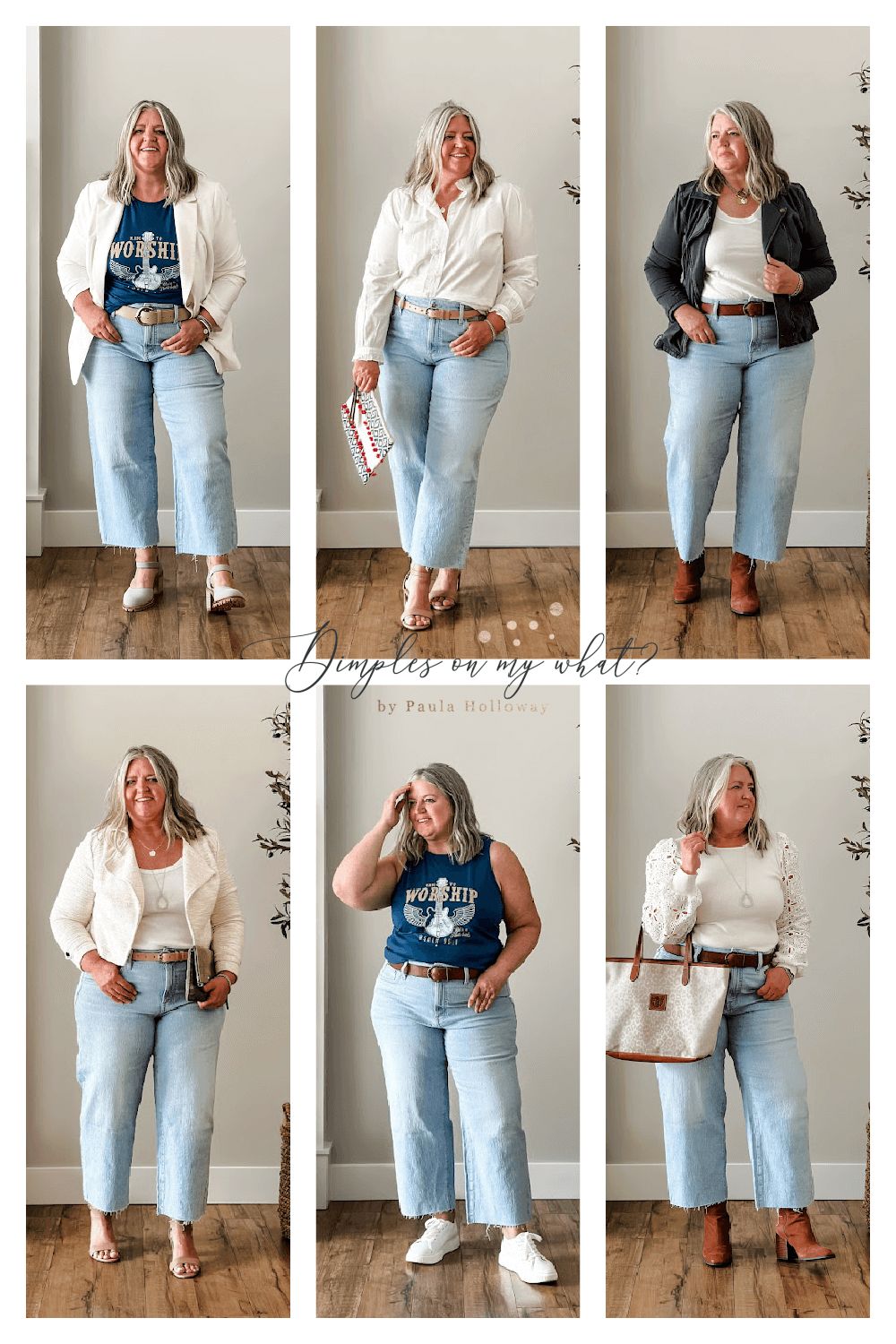 Multiple ways to style jeans - Pinterest