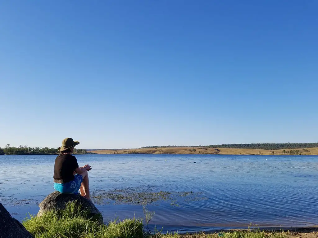 Relaxing by the lake, Wuruma Dam QLD