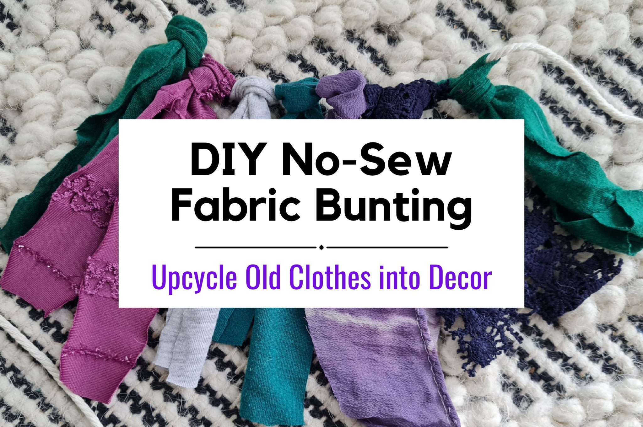 DIY No-Sew Fabric Bunting