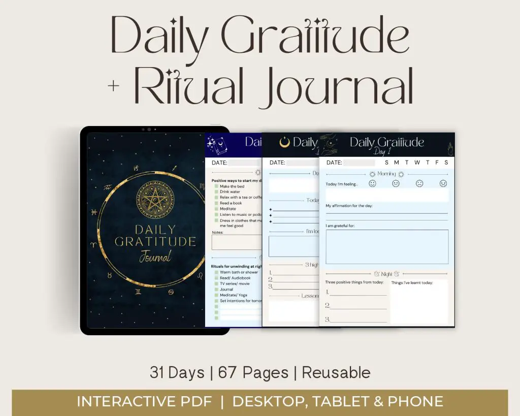 Witchy Daily Gratitude & Ritual Journal (Digital)