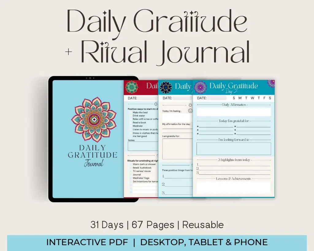 Mandala Daily Gratitude & Ritual Journal (Digital)