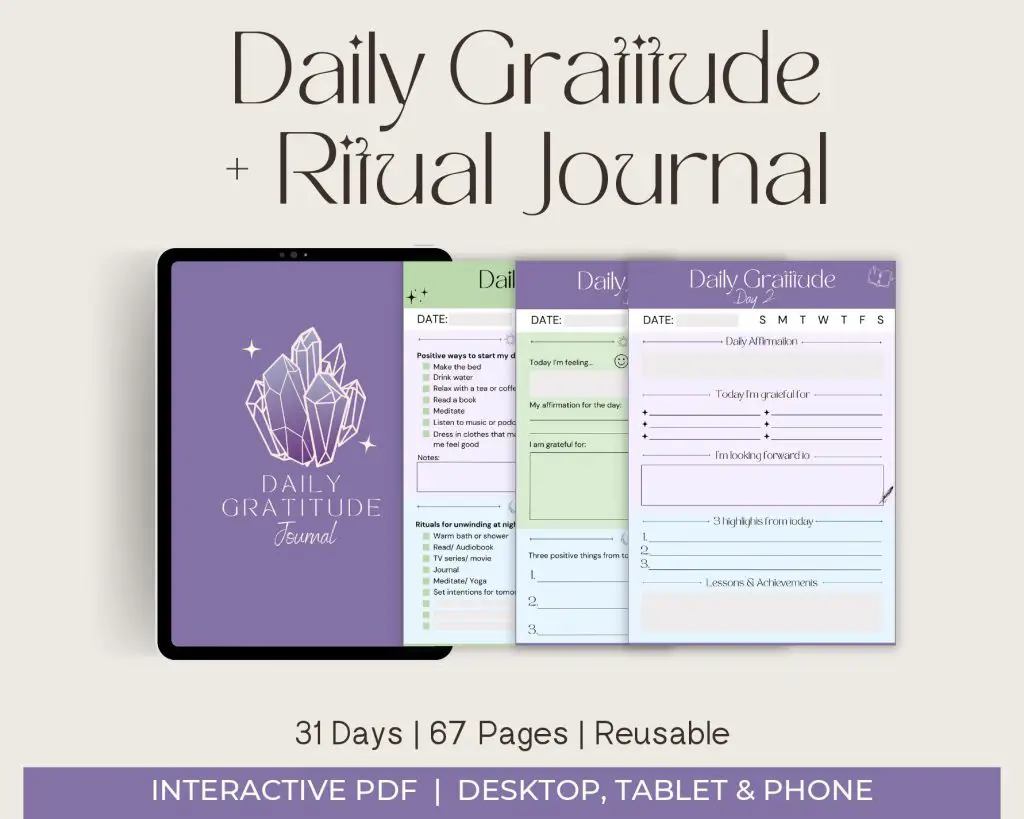 Daily Gratitude & Ritual Journal (Digital)