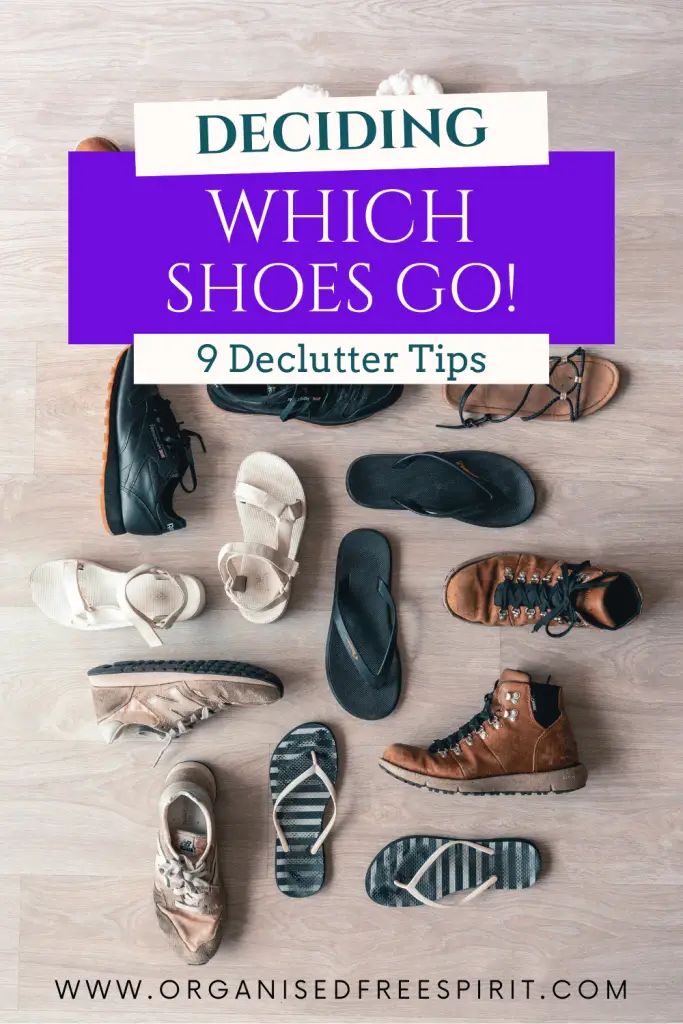 Deciding Which Shoes to Get Rid Of (Decluttering Shoes) PIN