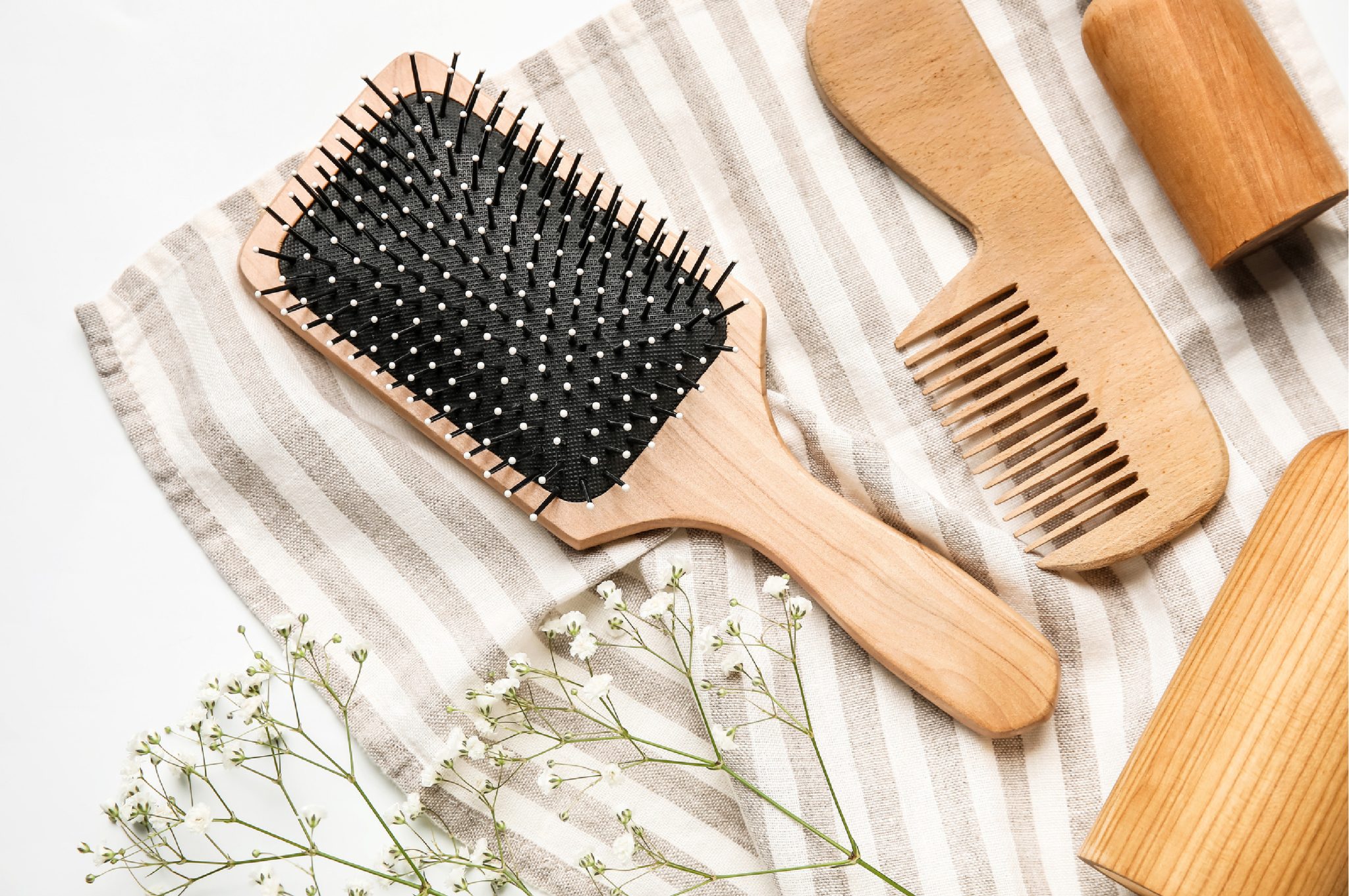 Wooden Bamboo Brush & Comb
