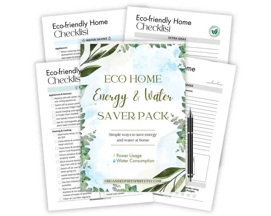 Energy & Water Saver Pack Checklists