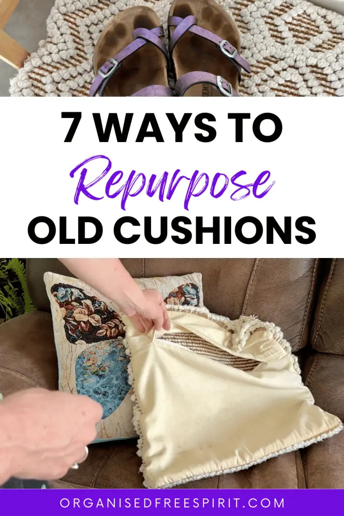 Repurposing Old Cushions & Cushion Covers - PIN