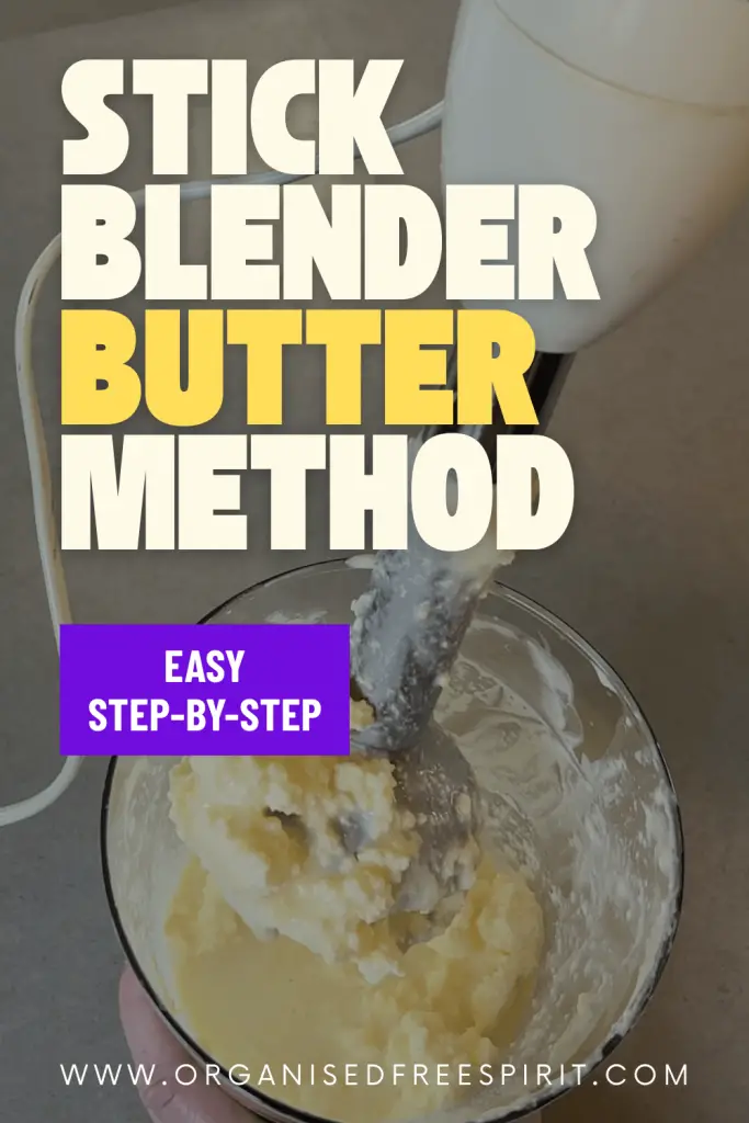 How to Make Butter with a Stick/Immersion Blender - PIN