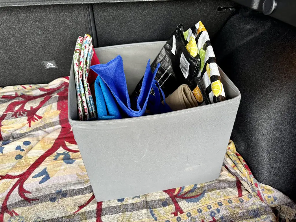 Shopping Bags in the Car Boot