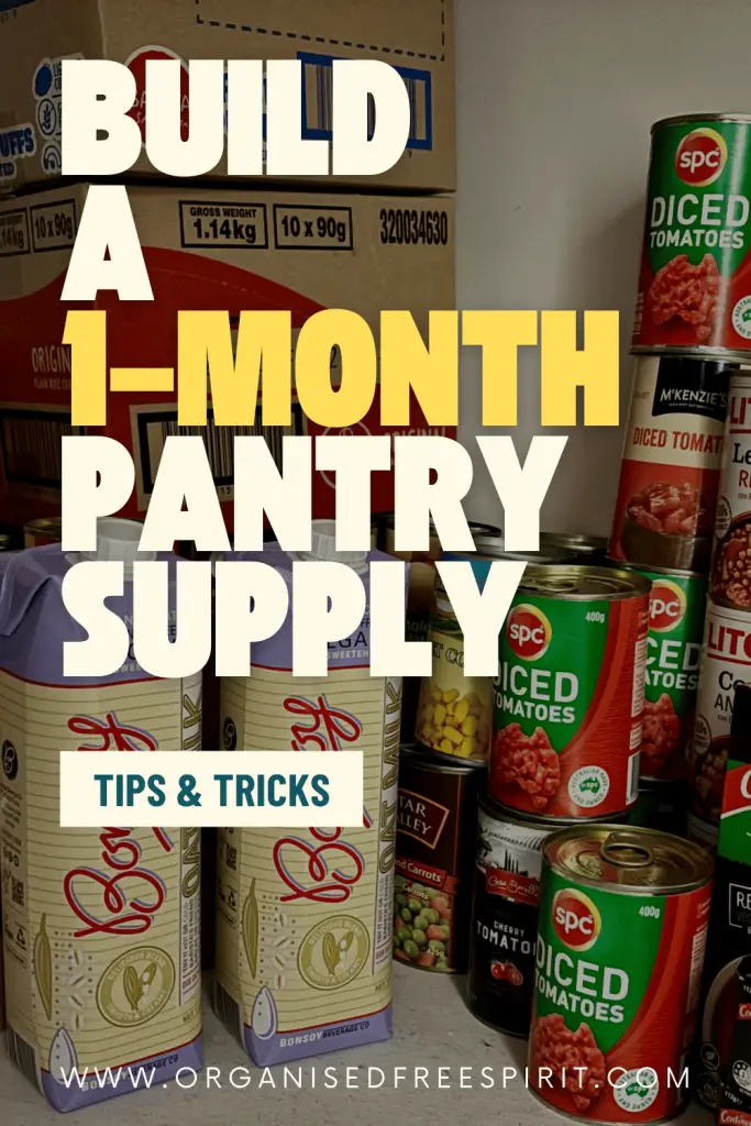 How to Build a 1-Month Food Buffer - PIN