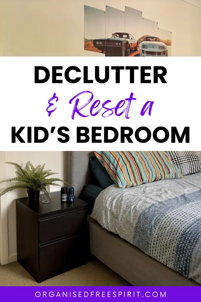 Decluttering & Resetting a Kid's Bedroom - PIN