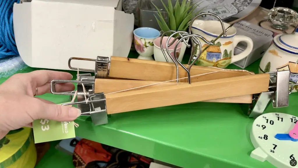 Op Shop Finds - Wooden Skirt/Pant Hangers