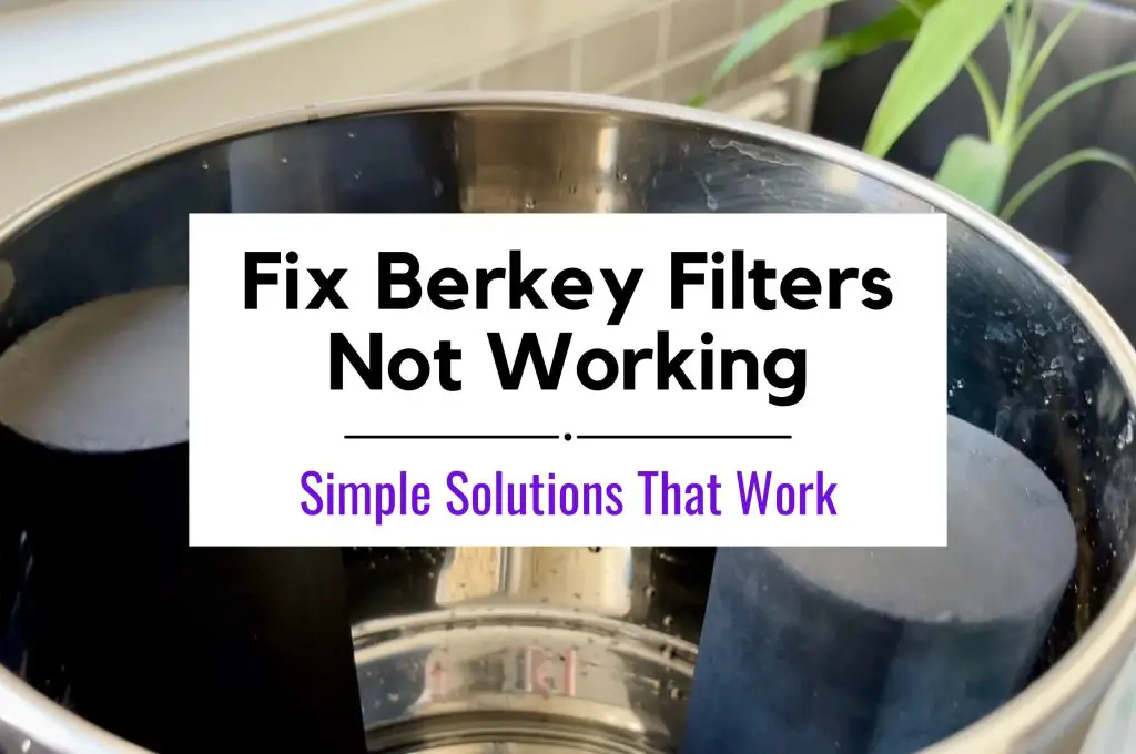 How to Fix Berkey Filters Not Working