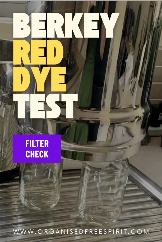 Berkey Red Dye Test - PIN