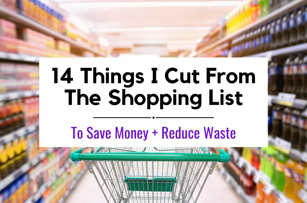 Things I No Longer Add to My Shopping List