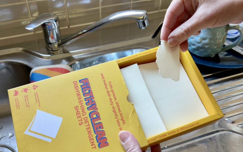 Filthy Clean Dishwashing Detergent Sheets
